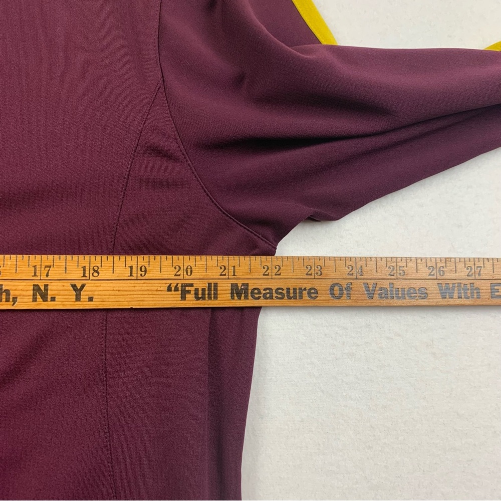 Callaway 1/4 Zip Pullover Mens Large Golf Performance Maroon‎ Activewear Wicking - Picture 5 of 7